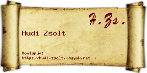 Hudi Zsolt névjegykártya